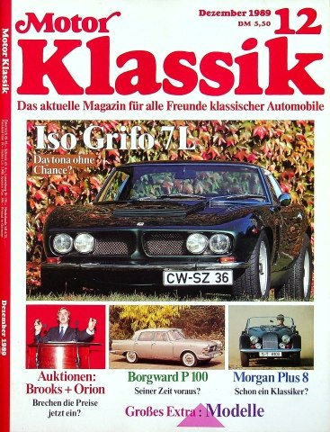 Deckblatt Motor Klassik (12/1989)